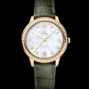 34 mm, yellow gold on leather strap^OMEGA Hot