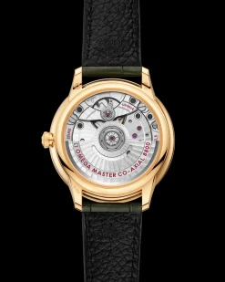 34 mm, yellow gold on leather strap^OMEGA Hot