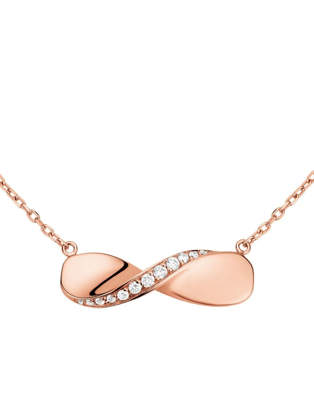 Necklace, 18k red gold, diamonds^OMEGA Sale