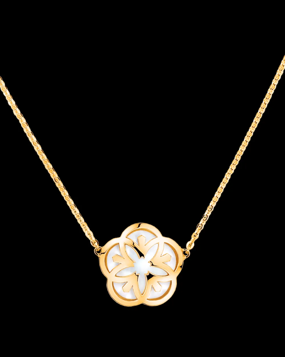 Necklace, 18k yellow gold, mother‑of‑pearl^OMEGA Online