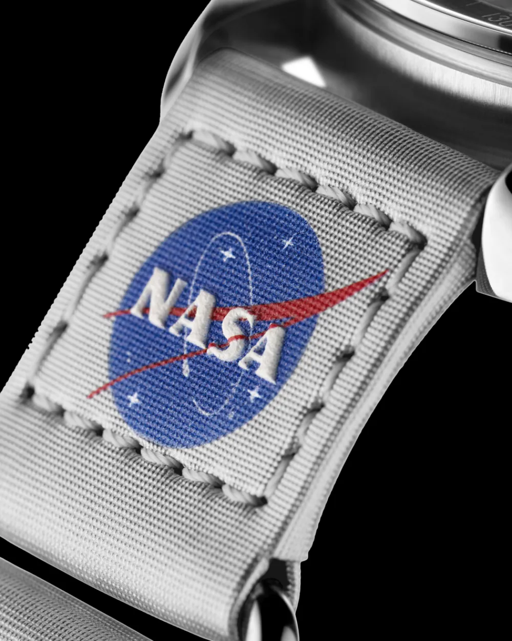 2‑piece grey Speedmaster Moonwatch VELCRO® strap^OMEGA Hot