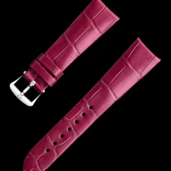 Pink alligator leather strap with pin buckle^OMEGA Best