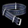 Polyamide, 5 stripe grey and blue^OMEGA New