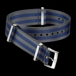 Polyamide, 5 stripe grey and blue^OMEGA New