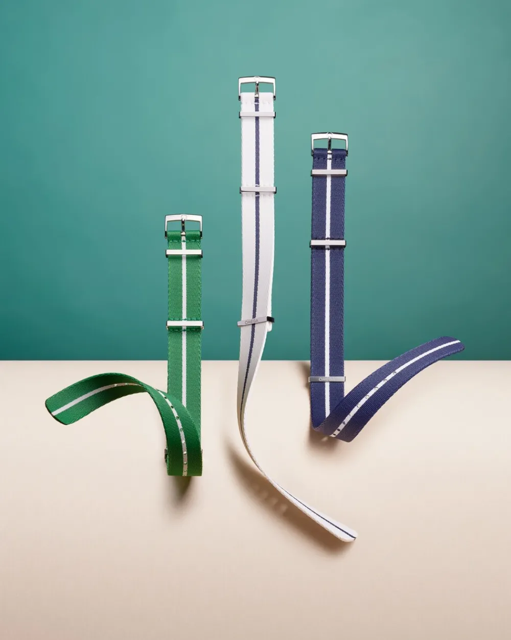 Polyamide, blue and white^OMEGA Clearance