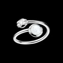 Ring, 18k white gold, diamonds, mother‑of‑pearl^OMEGA Clearance