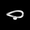 Ring, 18k white gold, diamonds^OMEGA Hot