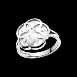 Ring, 18k white gold, mother‑of‑pearl^OMEGA Online