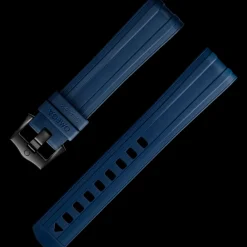 Seamaster Diver 300M blue rubber strap with pin buckle^OMEGA New