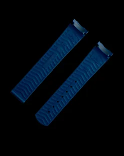 Seamaster Diver 300M blue rubber strap with foldover clasp^OMEGA Best