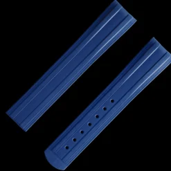 Seamaster Diver 300M blue rubber strap with foldover clasp^OMEGA Hot