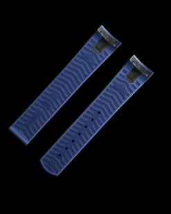 Seamaster Diver 300M blue rubber strap with foldover clasp^OMEGA Hot