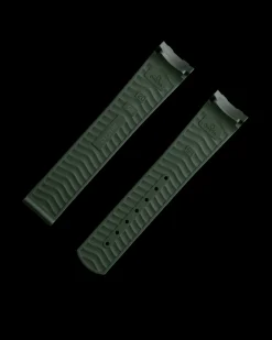 Seamaster Diver 300M green rubber strap with foldover clasp^OMEGA Best