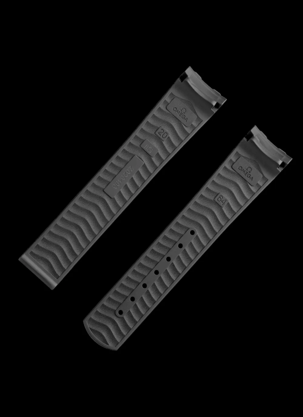 Seamaster Diver 300M grey rubber strap with foldover clasp^OMEGA Online