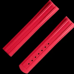 Seamaster Diver 300M red rubber strap with foldover clasp^OMEGA Hot