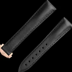 Speedmaster Moonwatch black leather strap with foldover clasp^OMEGA Hot
