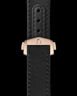 Speedmaster Moonwatch black fabric strap with foldover clasp^OMEGA Best