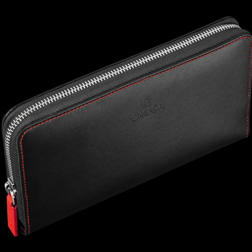 Wallet, black / red^OMEGA Fashion